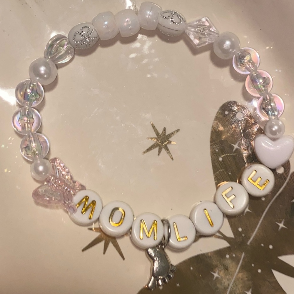 Kandi MOM LIFE beaded bracelet